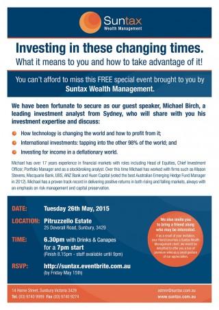 Seminar - Investing in Changing Times